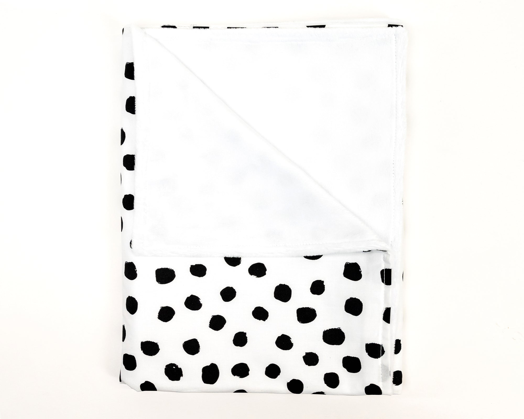 Zoe's Spots & Dots - Baby Blanket - Black Dots on White